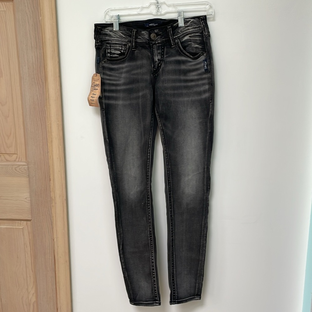 Silver Suki mid-rise skinny 26x31